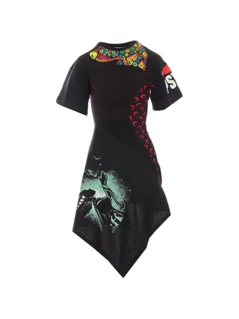 asymmetrical patchwork dress by MARINE SERRE