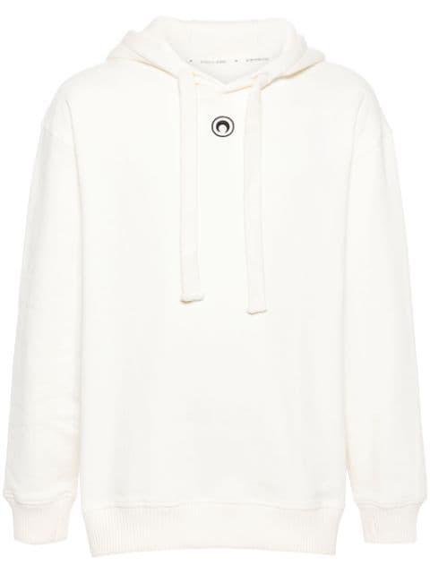 calendars-print organic cotton hoodie by MARINE SERRE