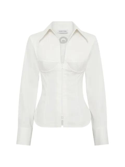 corset-style zipped shirt by MARINE SERRE