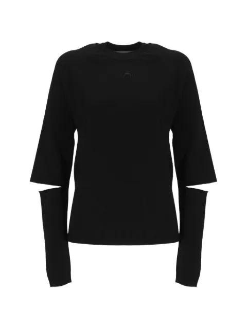 crew-neck cut-out sweater by MARINE SERRE