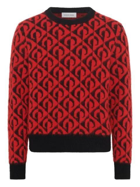 crew neck sweater by MARINE SERRE