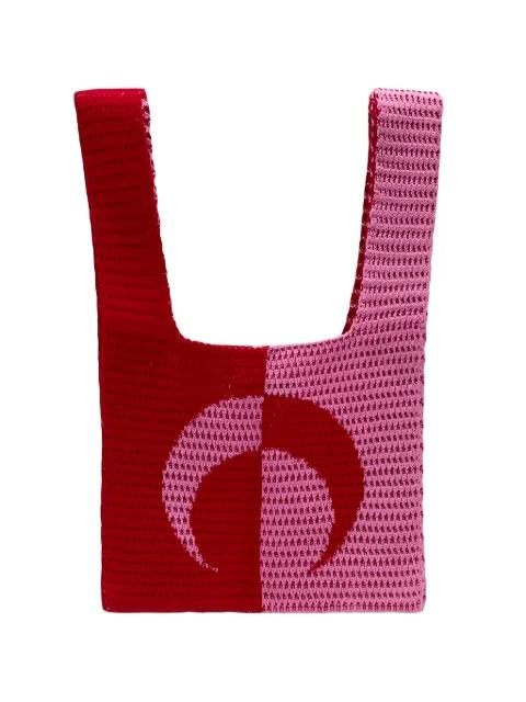 crochet crescent moon shoulder bag by MARINE SERRE