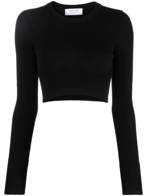 cropped knitted top by MARINE SERRE