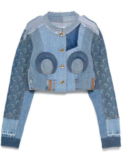 denim cropped jacket by MARINE SERRE