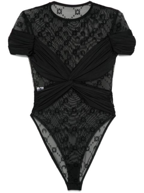 draped jersey bodysuit by MARINE SERRE
