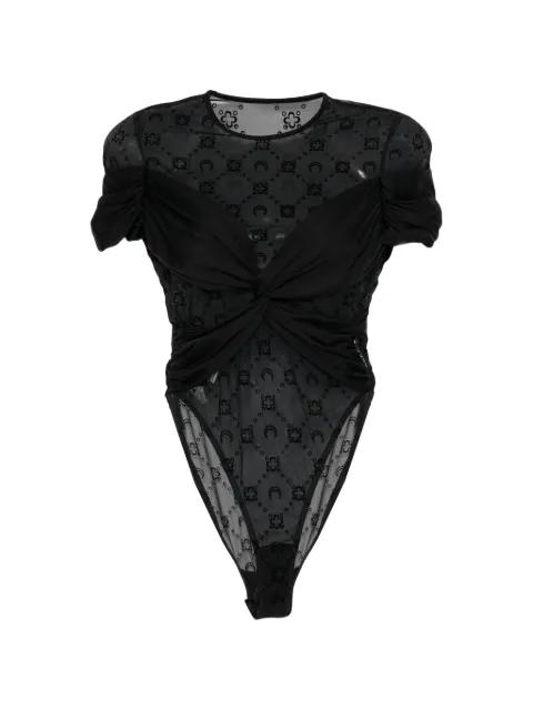 draped jersey bodysuit by MARINE SERRE