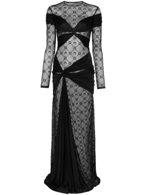 draped jersey maxi dress by MARINE SERRE