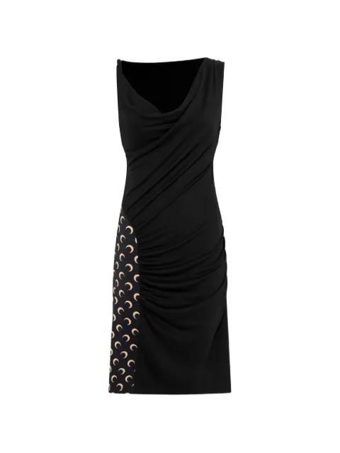 draped moon-print dress by MARINE SERRE