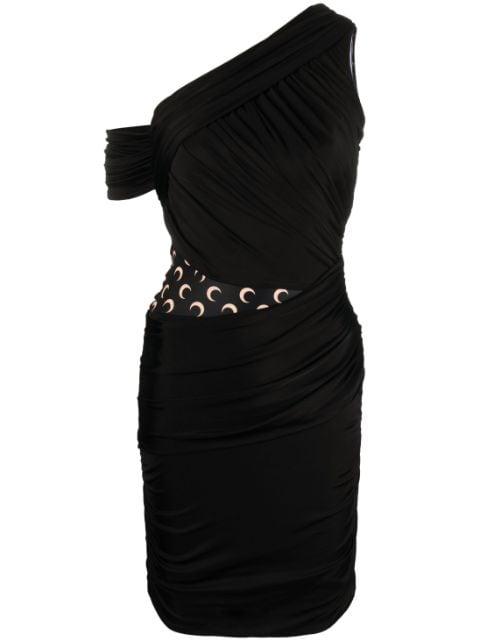 draped one-shoulder dress by MARINE SERRE