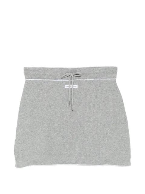 drawstring-waist jersey skirt by MARINE SERRE