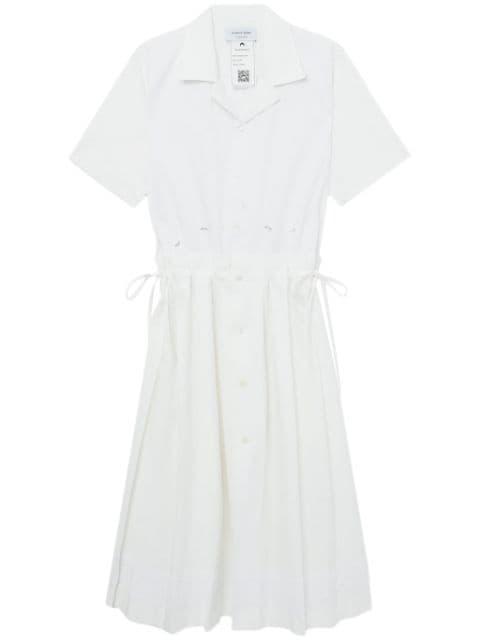 embroidered cotton midi dress by MARINE SERRE