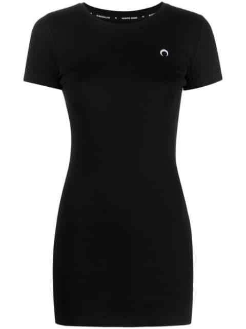 fine-ribbed organic cotton T-shirt dress by MARINE SERRE