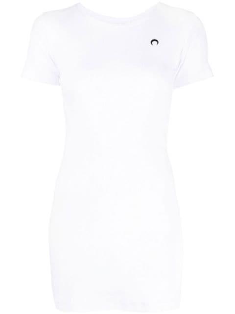 fine-ribbed organic cotton T-shirt dress by MARINE SERRE