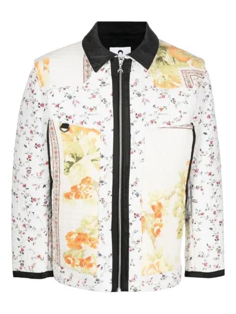 floral-patchwork quilted jacket by MARINE SERRE