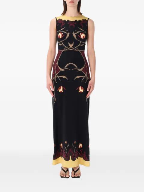 floral-print sleeveless maxi dress by MARINE SERRE