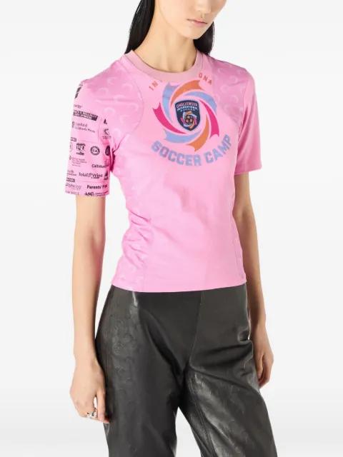 graphic-print panelled T-shirt by MARINE SERRE