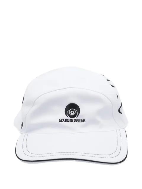 logo-embroidered Moon-print cap by MARINE SERRE