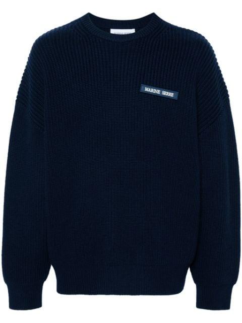 logo-patch sweater by MARINE SERRE
