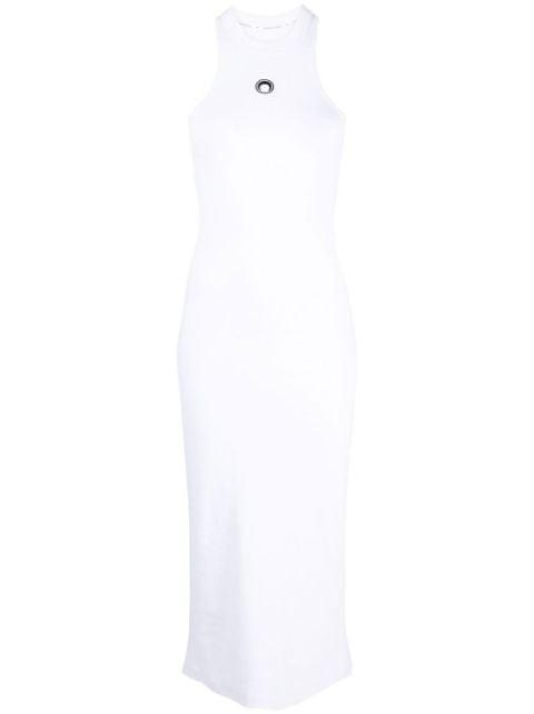 logo-print sleeveless dress by MARINE SERRE