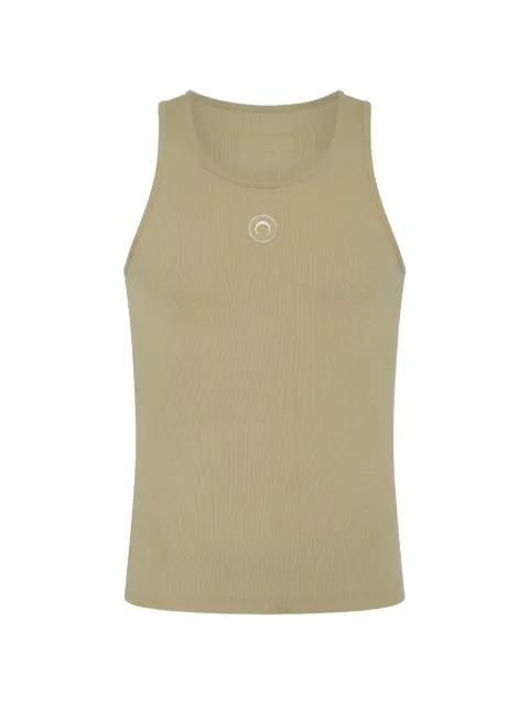 logo ribbed jersey tank top by MARINE SERRE