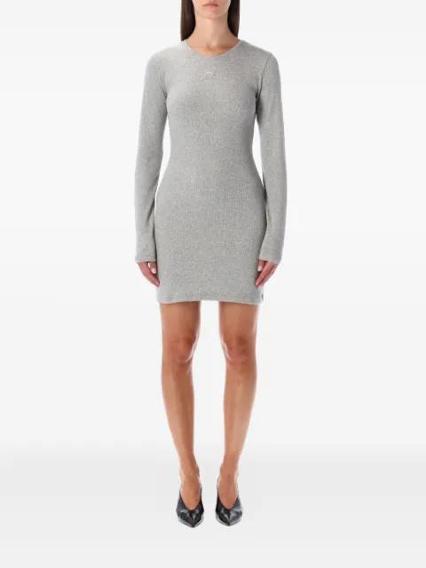 long-sleeve logo mini dress by MARINE SERRE