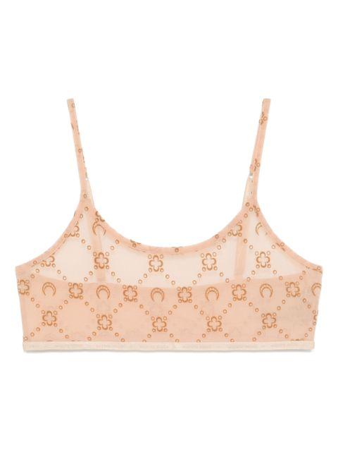 mesh flocked bralette by MARINE SERRE