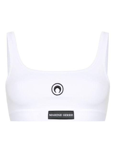 moon-embroidered bra by MARINE SERRE