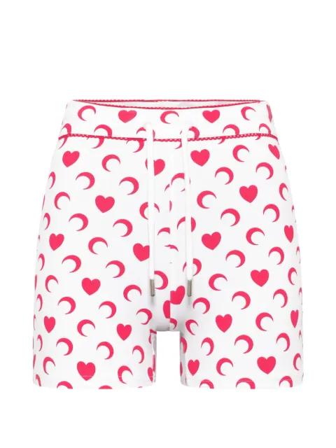 moon heart mini shorts by MARINE SERRE