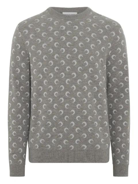 moon-jacquard sweater by MARINE SERRE