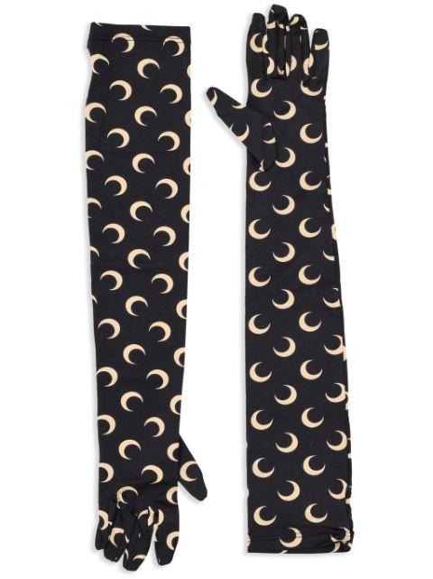 moon jersey gloves by MARINE SERRE