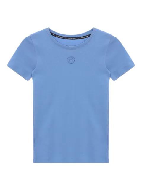 moon-logo ribbed T-shirt by MARINE SERRE