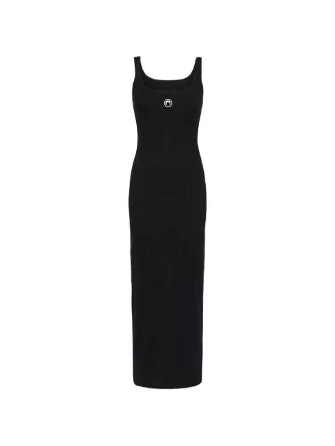 moon-logo ribbed jersey dress by MARINE SERRE