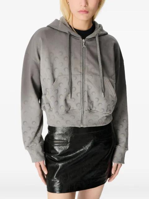 moon-pattern zip-up hoodie by MARINE SERRE