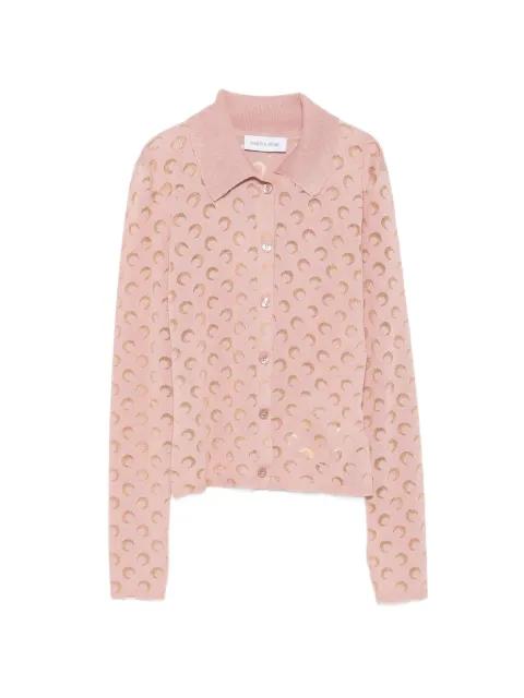 moon-patterned cardigan by MARINE SERRE