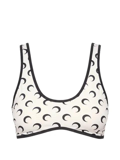 moon-print bra top by MARINE SERRE