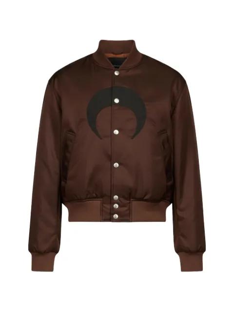 moon-print buttoned bomber jacket by MARINE SERRE