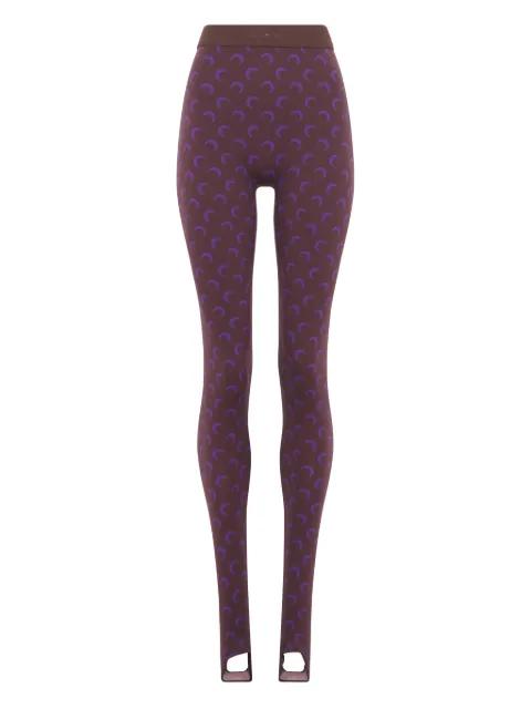 moon-print jersey leggings by MARINE SERRE