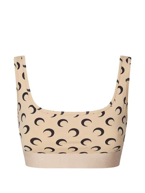 moon-print sports bra by MARINE SERRE