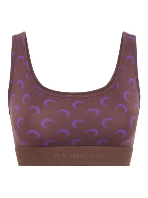 moon-printed sports bra by MARINE SERRE