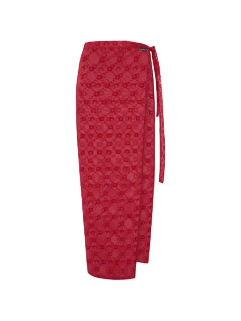 moonogram mesh flock cover-ups by MARINE SERRE