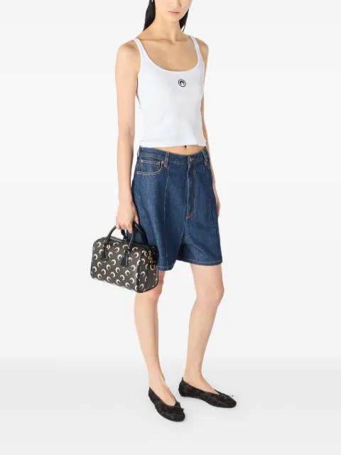 panelled denim shorts by MARINE SERRE