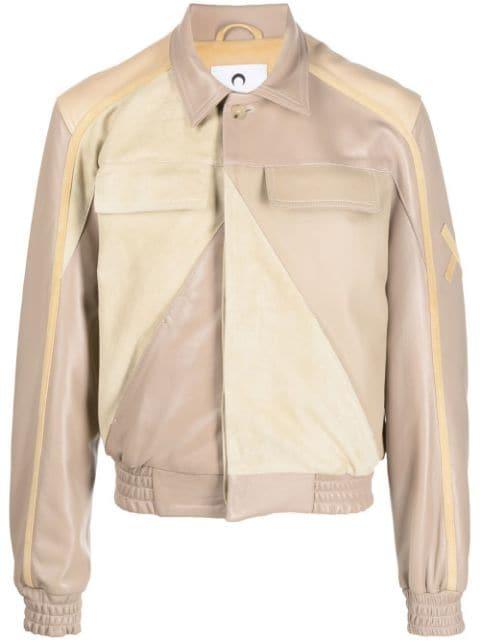 patchwork deadstock leather jacket by MARINE SERRE