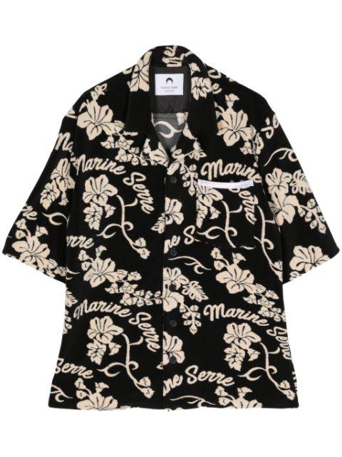 patterned-jacquard terry-cloth shirt by MARINE SERRE