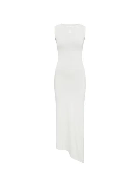 pearl logo asymmetrical midi dress by MARINE SERRE