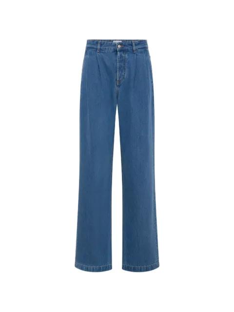 pleated loose-fit jeans by MARINE SERRE