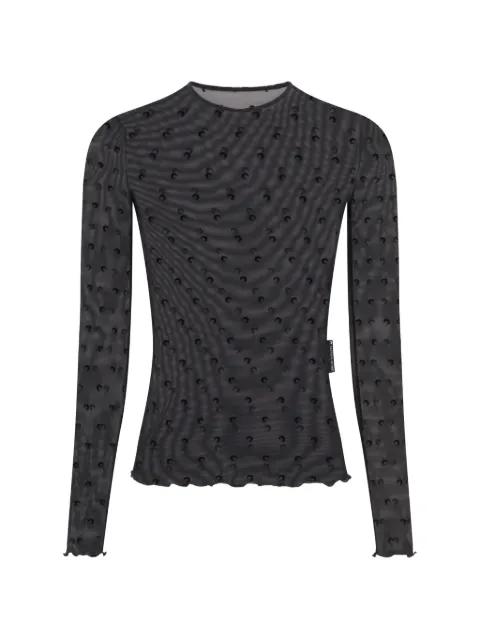 plumetis moon mesh top by MARINE SERRE
