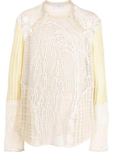 regenerated crochet raglan jumper by MARINE SERRE