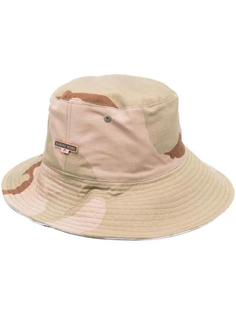 reversible cotton bucket hat by MARINE SERRE
