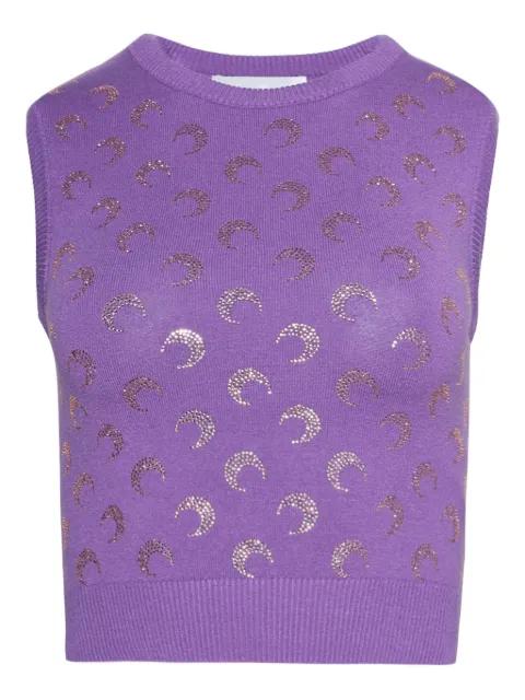 rhinestone-embellished tank top by MARINE SERRE