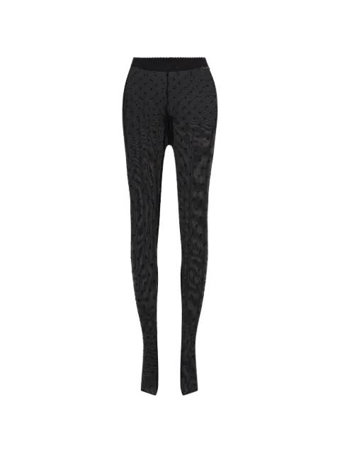 second skin high-waisted closed-feet plumetis tights by MARINE SERRE